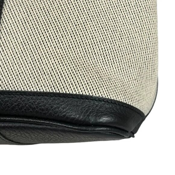 HERMES Handbag leather canvas Garden party PM used - Picture 4 of 8